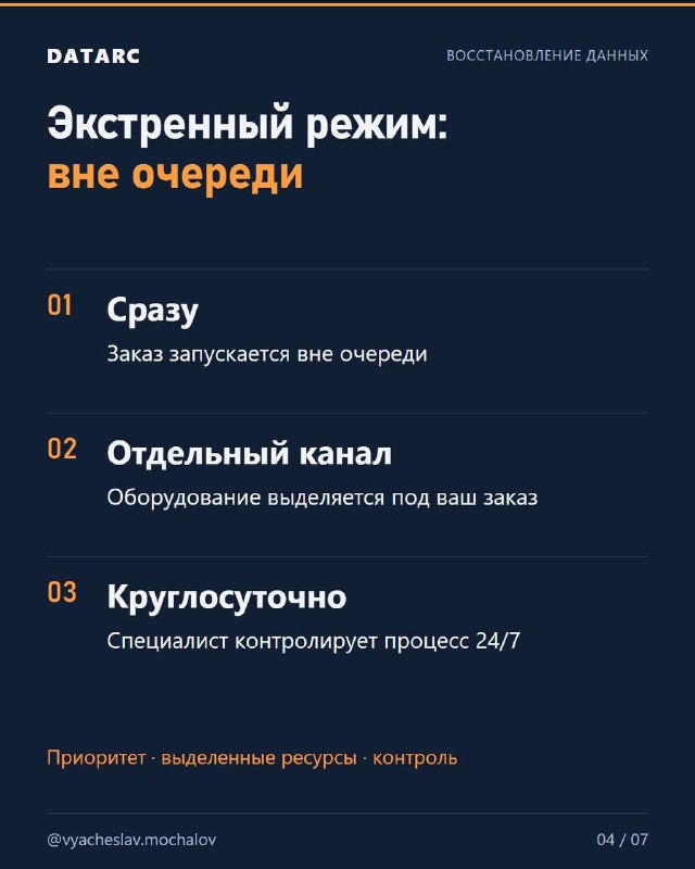 Экстренное восстановление: за что доплата