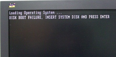 1 Disk Boot Failure