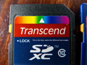 Поддельная SD карта Transcend