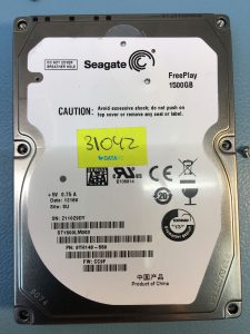 внешний Seagate Free agent 1,5 ТБ, внутри диск FreePlay 1500GB