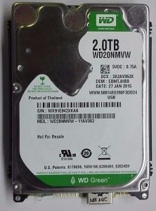 Western Digital WD Green External USB 3.0 2TB Hard Drive (WD20NMVW-11AV3S2)