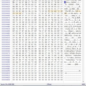 Вирус Petya сохраняет MBR в сектор 34 и шифрует XOR 0x07