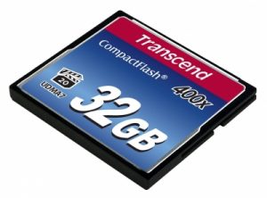 Карта памяти CompactFlash 32GB Transcend 400X TS32GCF400