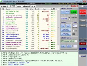 Reallocated Sector Count при диагностике SMART в Victoria