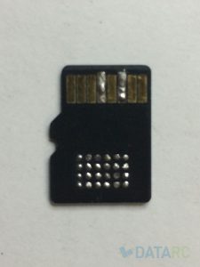 MicroSD Kingston 2GB после снятия компаунда