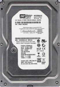 Western Digital Caviar Blue Serial ATA WD3200AAJS-98B4A0