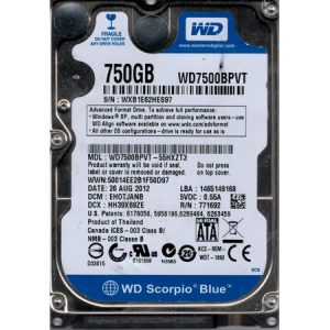 WD7500BPVT-55HXZT3