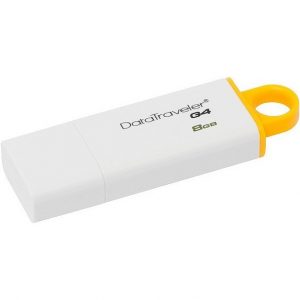 флешка Kingston DataTraveler G4, 8GB, USB3.0, Yellow