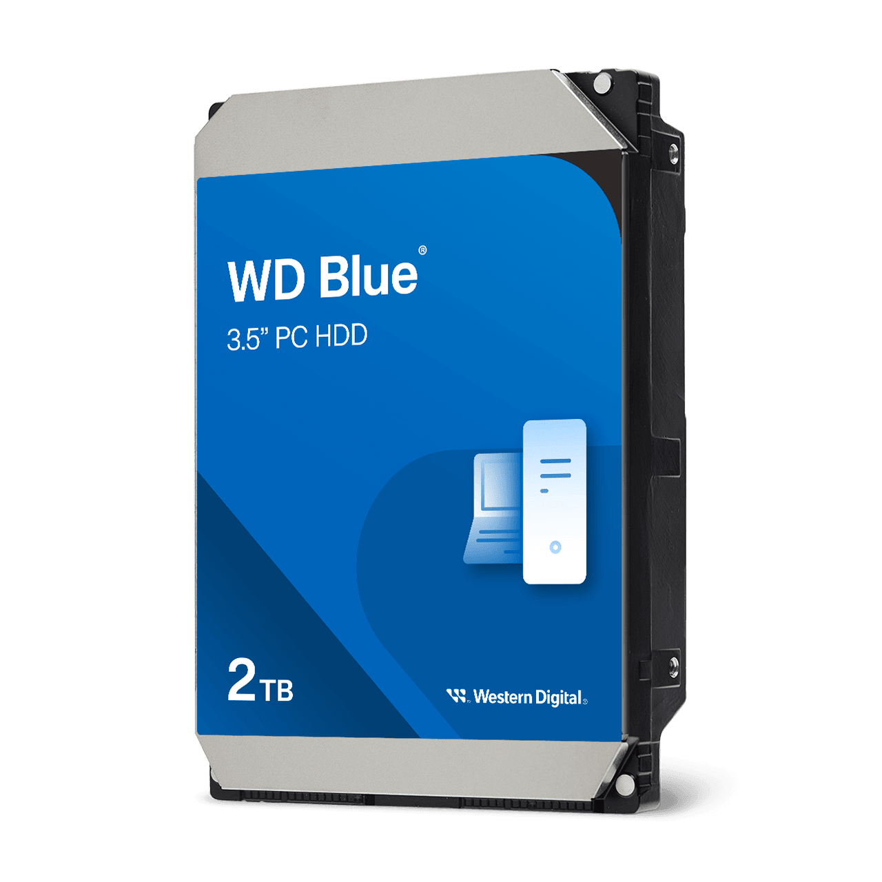 Официальное изображение Western Digital WD Blue 3.5in PC Hard Drive -2TB; модель страницы — WD20EARZ.